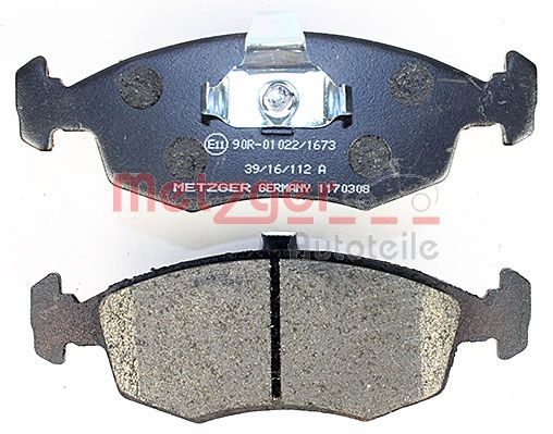 METZGER 1170308 Bremsbelagsatz, Scheibenbremse